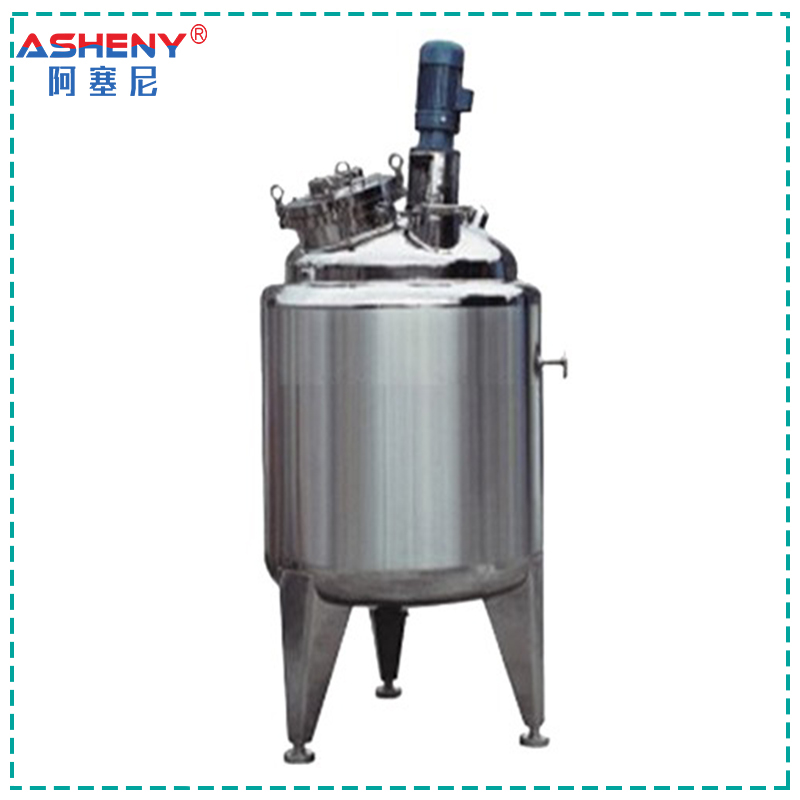 Stainless steel heated mixing tank